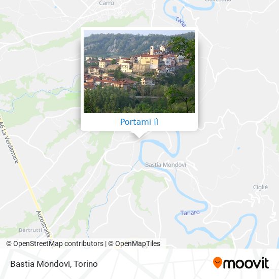 Mappa Bastia Mondovì