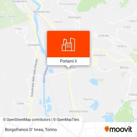 Mappa Borgofranco D' Ivrea