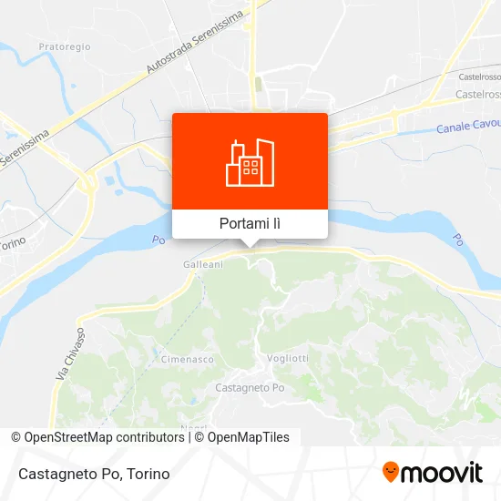 Mappa Castagneto Po
