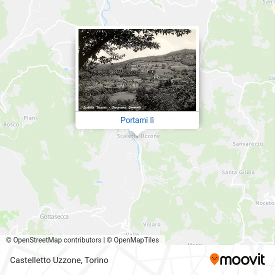 Mappa Castelletto Uzzone