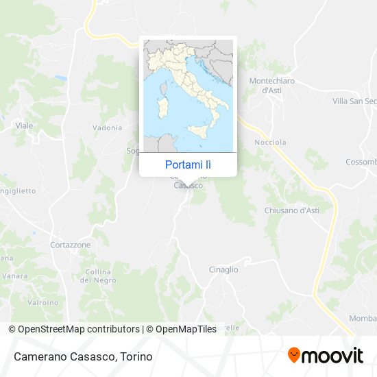 Mappa Camerano Casasco