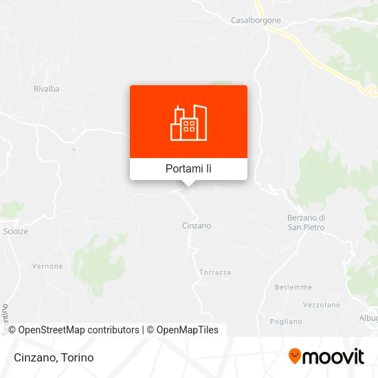 Mappa Cinzano