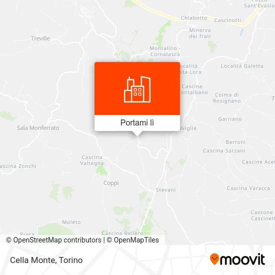 Mappa Cella Monte