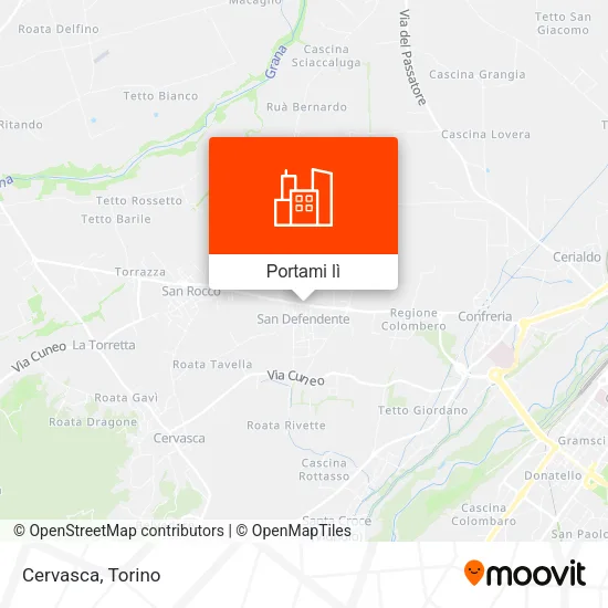 Mappa Cervasca
