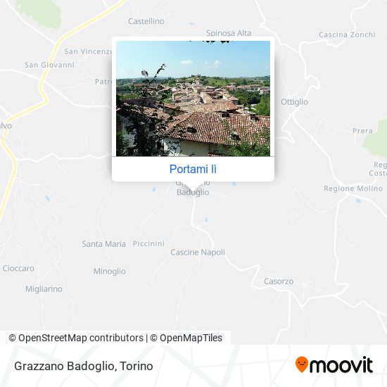 Mappa Grazzano Badoglio