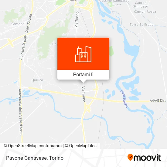 Mappa Pavone Canavese