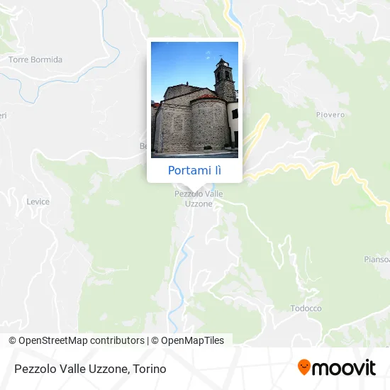 Mappa Pezzolo Valle Uzzone
