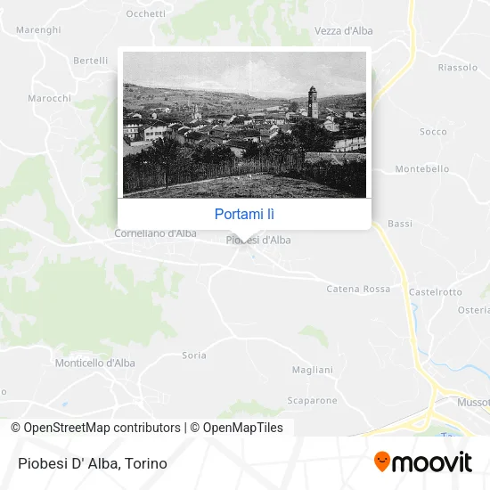 Mappa Piobesi D' Alba