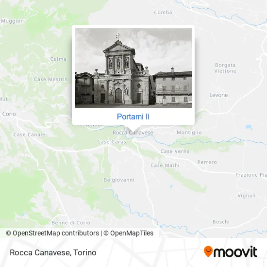 Mappa Rocca Canavese