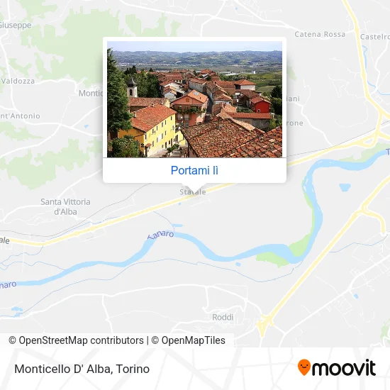 Mappa Monticello D' Alba