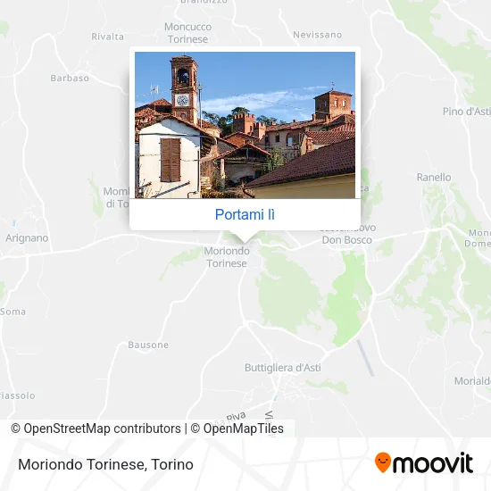 Mappa Moriondo Torinese