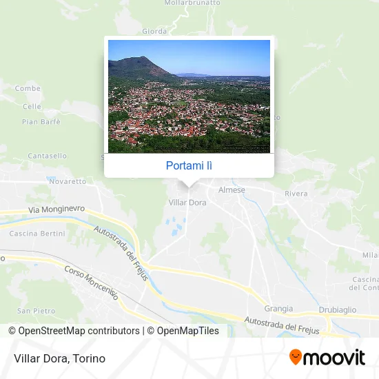 Mappa Villar Dora