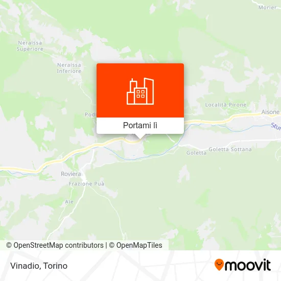 Mappa Vinadio