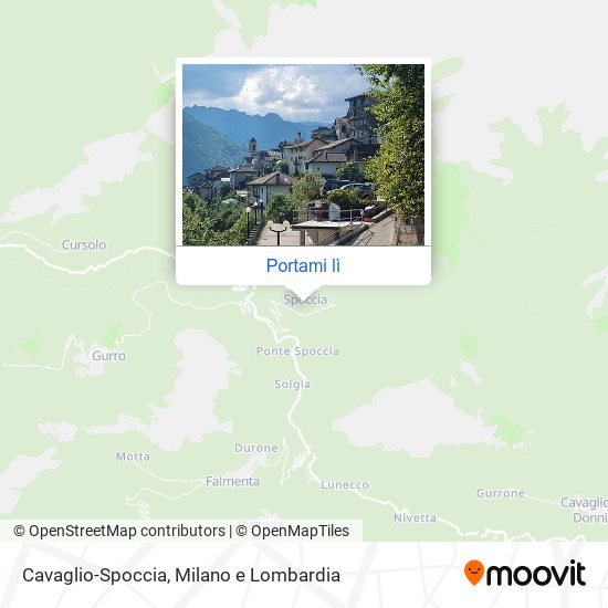 Mappa Cavaglio-Spoccia