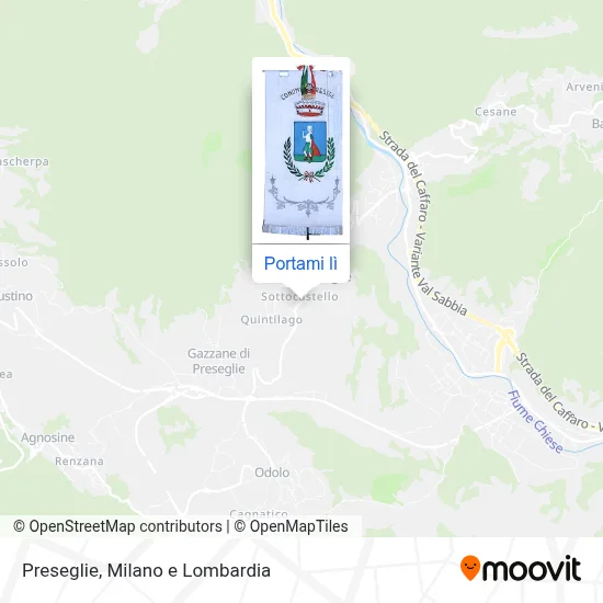 Mappa Preseglie