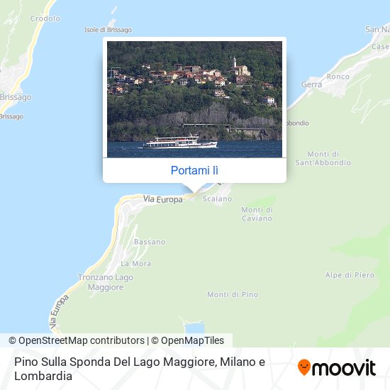 Mappa Pino Sulla Sponda Del Lago Maggiore