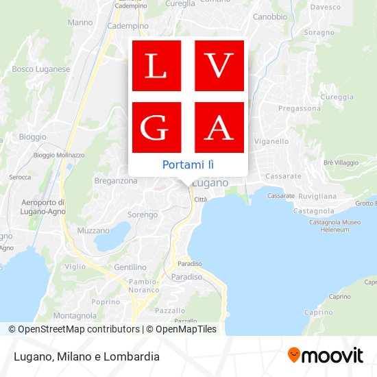 Mappa Lugano