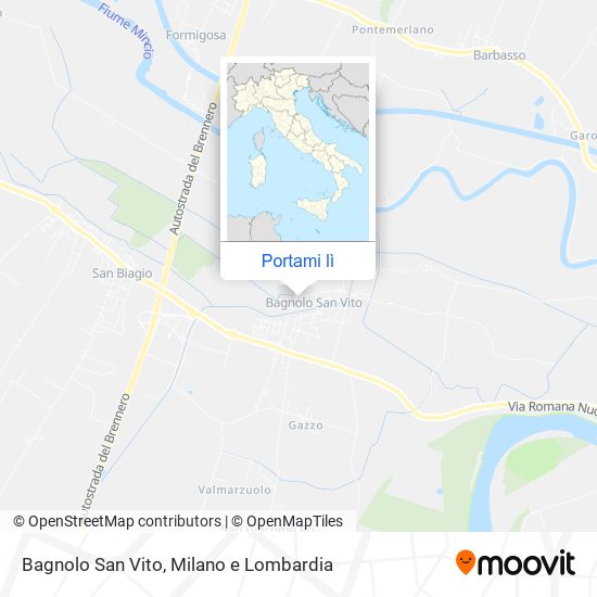 Mappa Bagnolo San Vito