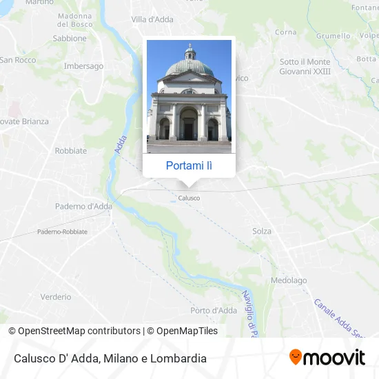Mappa Calusco D' Adda