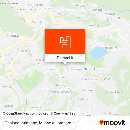 Mappa Capiago Intimiano
