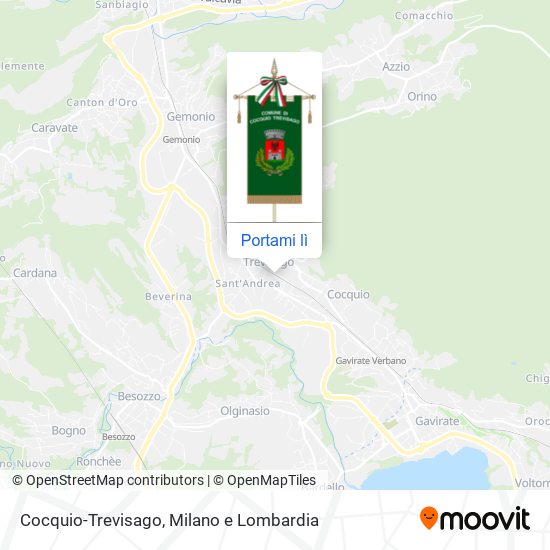 Mappa Cocquio-Trevisago