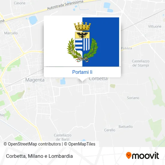 Mappa Corbetta