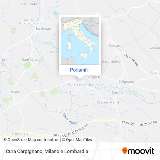 Mappa Cura Carpignano