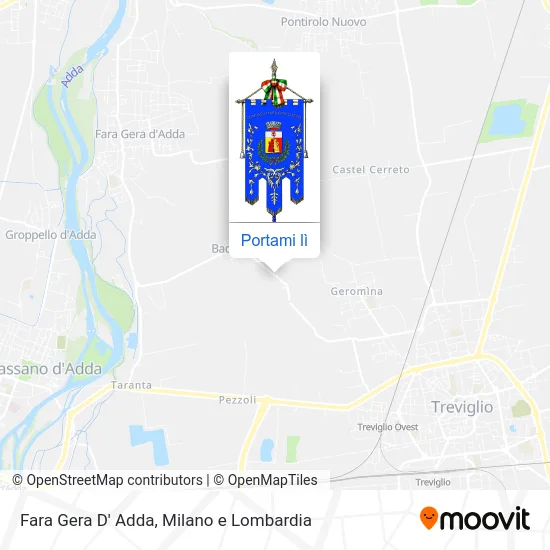 Mappa Fara Gera D' Adda