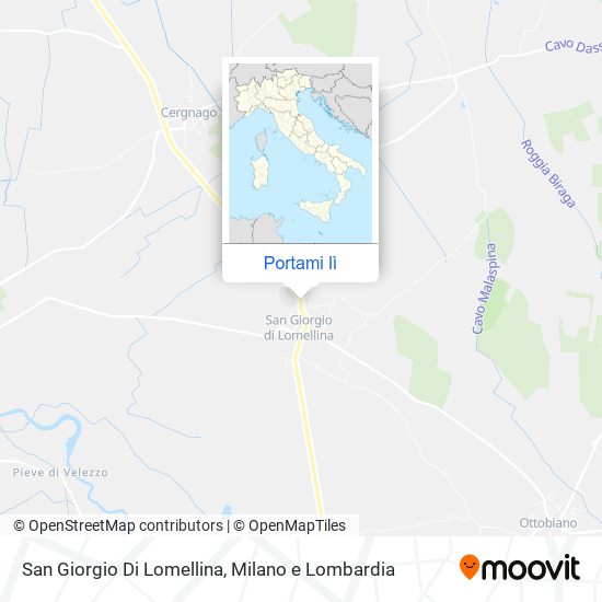 Mappa San Giorgio Di Lomellina