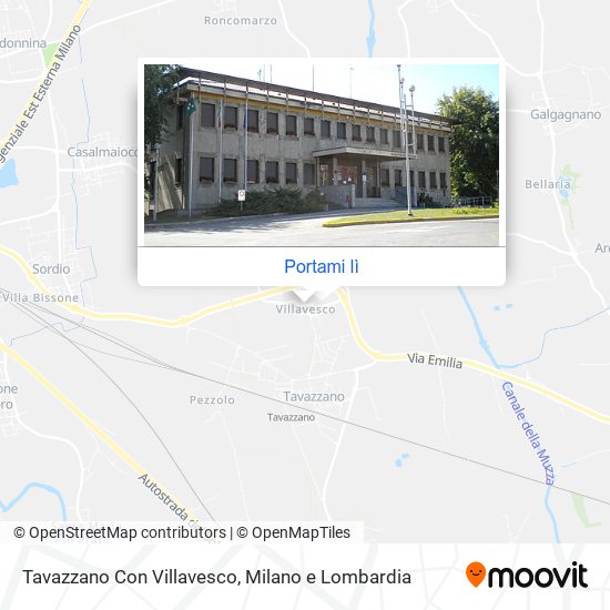 Mappa Tavazzano Con Villavesco