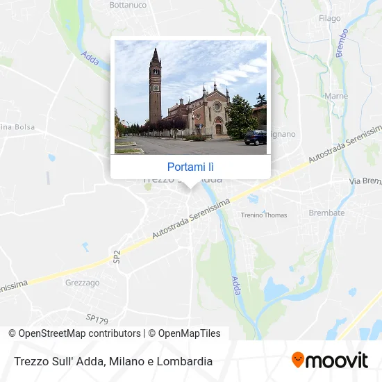 Mappa Trezzo Sull' Adda