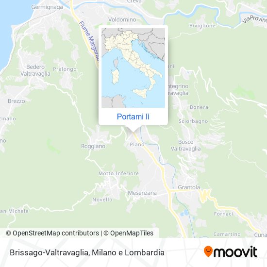 Mappa Brissago-Valtravaglia