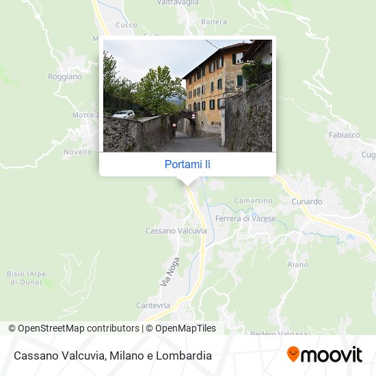 Mappa Cassano Valcuvia