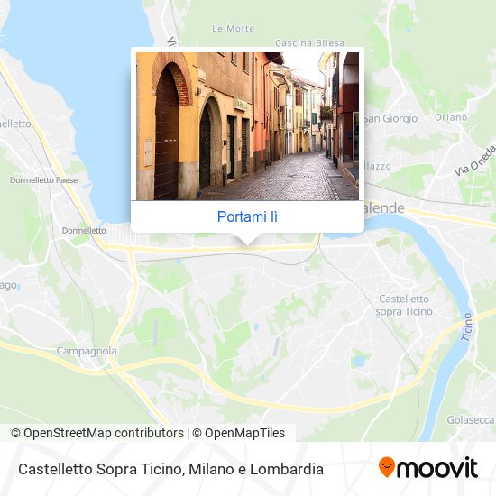 Mappa Castelletto Sopra Ticino