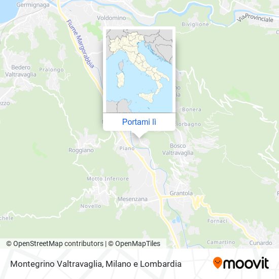 Mappa Montegrino Valtravaglia