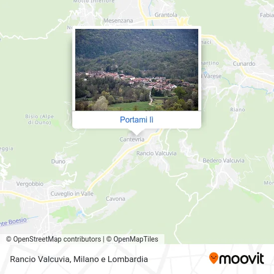 Mappa Rancio Valcuvia