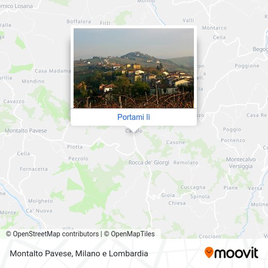 Mappa Montalto Pavese