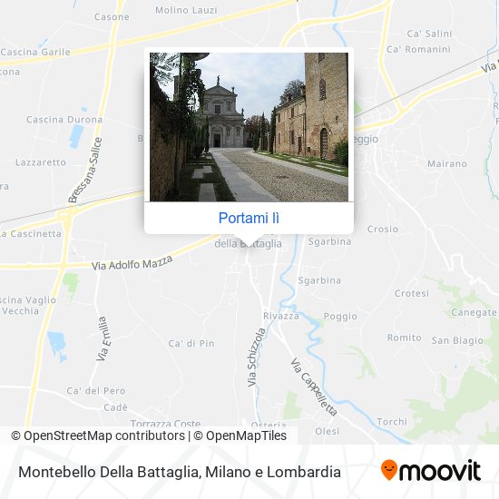 Mappa Montebello Della Battaglia