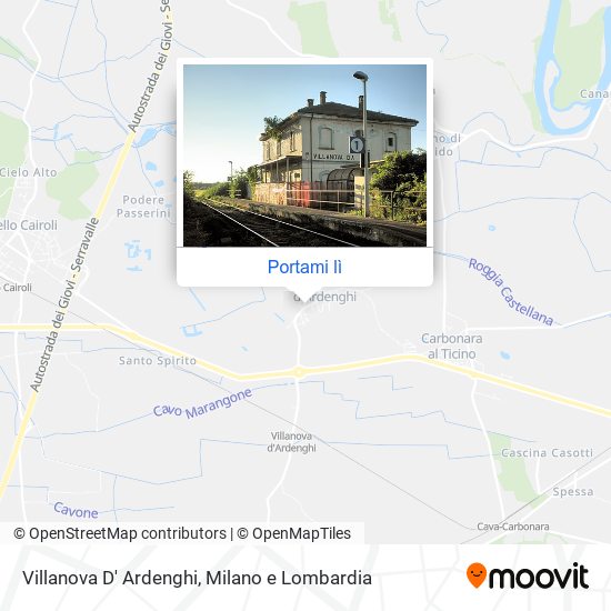 Mappa Villanova D' Ardenghi