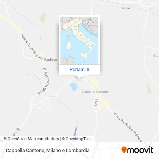Mappa Cappella Cantone