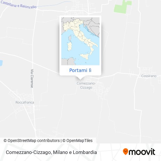 Mappa Comezzano-Cizzago