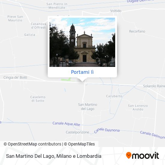 Mappa San Martino Del Lago