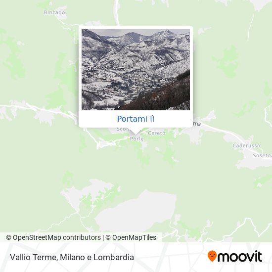 Mappa Vallio Terme