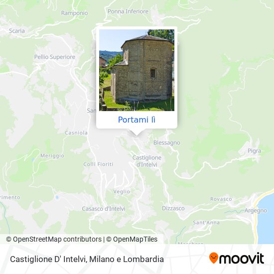 Mappa Castiglione D' Intelvi