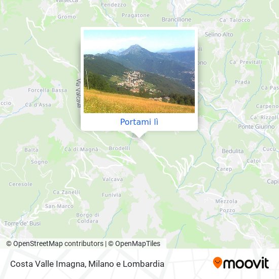 Mappa Costa Valle Imagna