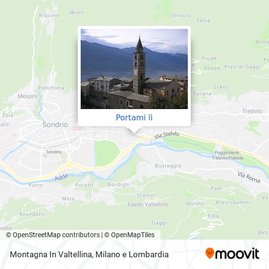 Mappa Montagna In Valtellina
