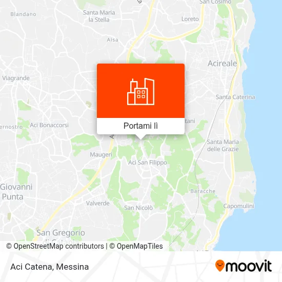 Mappa Aci Catena