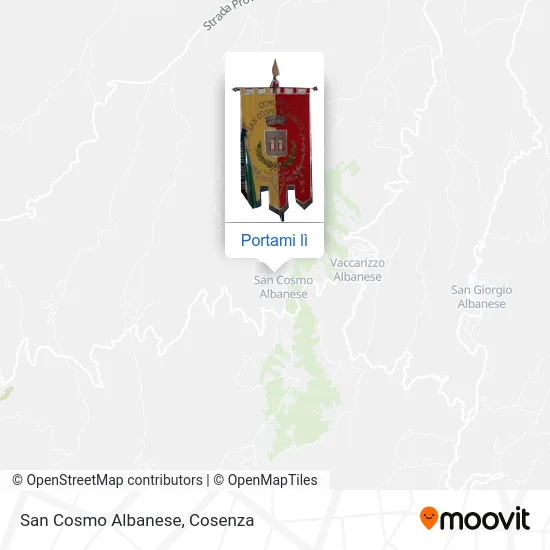 Mappa San Cosmo Albanese