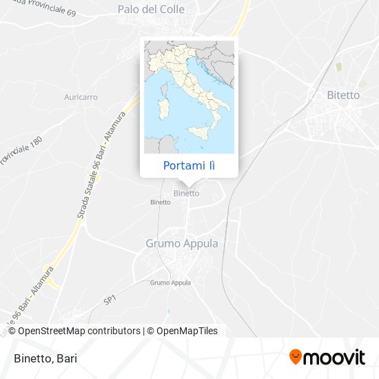 Mappa Binetto