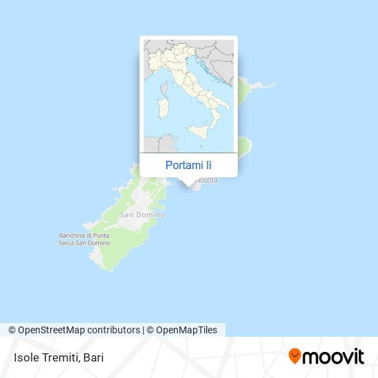 Mappa Isole Tremiti